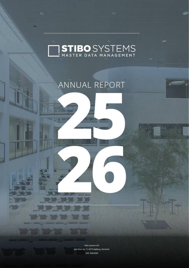 Stibo Systems Annual Report 2025/26 cover